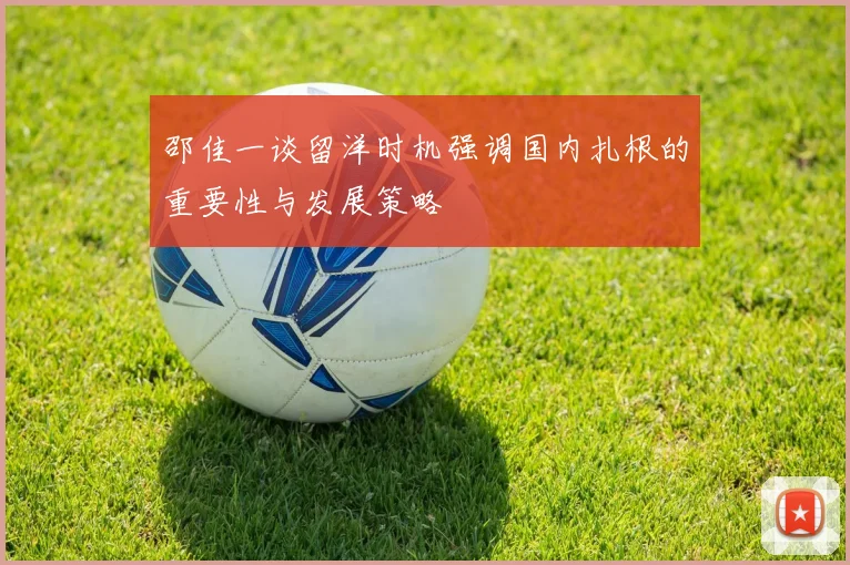 邵佳一谈留洋时机强调国内扎根的重要性与发展策略